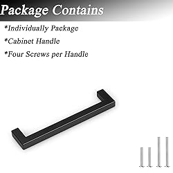 20 Pack Probrico Black Square Kitchen Cabinet