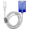 UOTEK 4.9Ft USB to RS485 RS422 RS232 Converter USB-A RS-232 RS-485 RS-422 Cable Serial DB9 Connector Full Half Duplex UT-8890