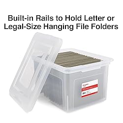 STAPLES Hanging File Folder Box, Storage Bin