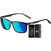 ATTCL Men’s Polarized Sunglasses UV400 Protection, Square TR90 Frame for Driving, Golf, and Outdoor Activities
