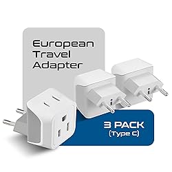 Ceptics European Travel Plug Adapter Europe Power
