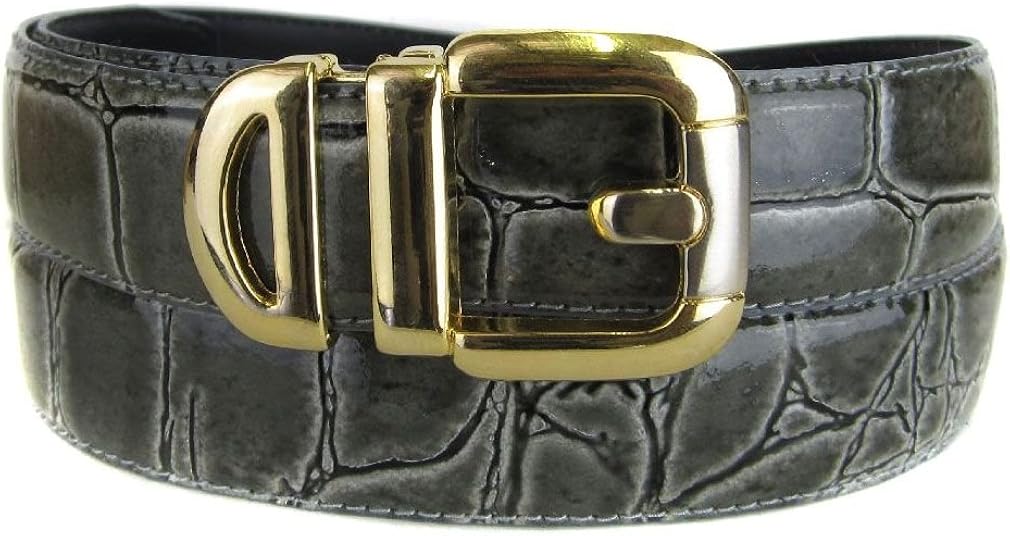 gray alligator belt