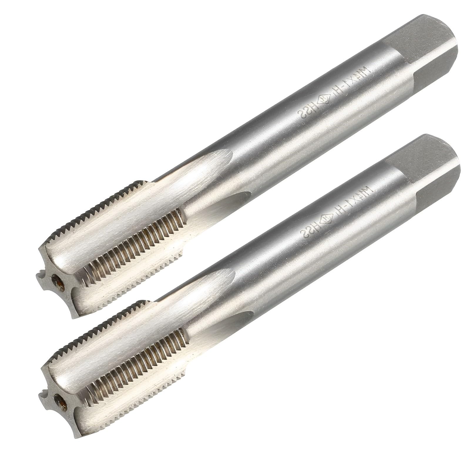Boxonly Metric Taps M14 x 1mm, for Threading Machine and Electric Drills DIY, H2 HSS Ti-Coated, Right Hand Thread Plug Tap Threading Tapping Tool, 1pcs