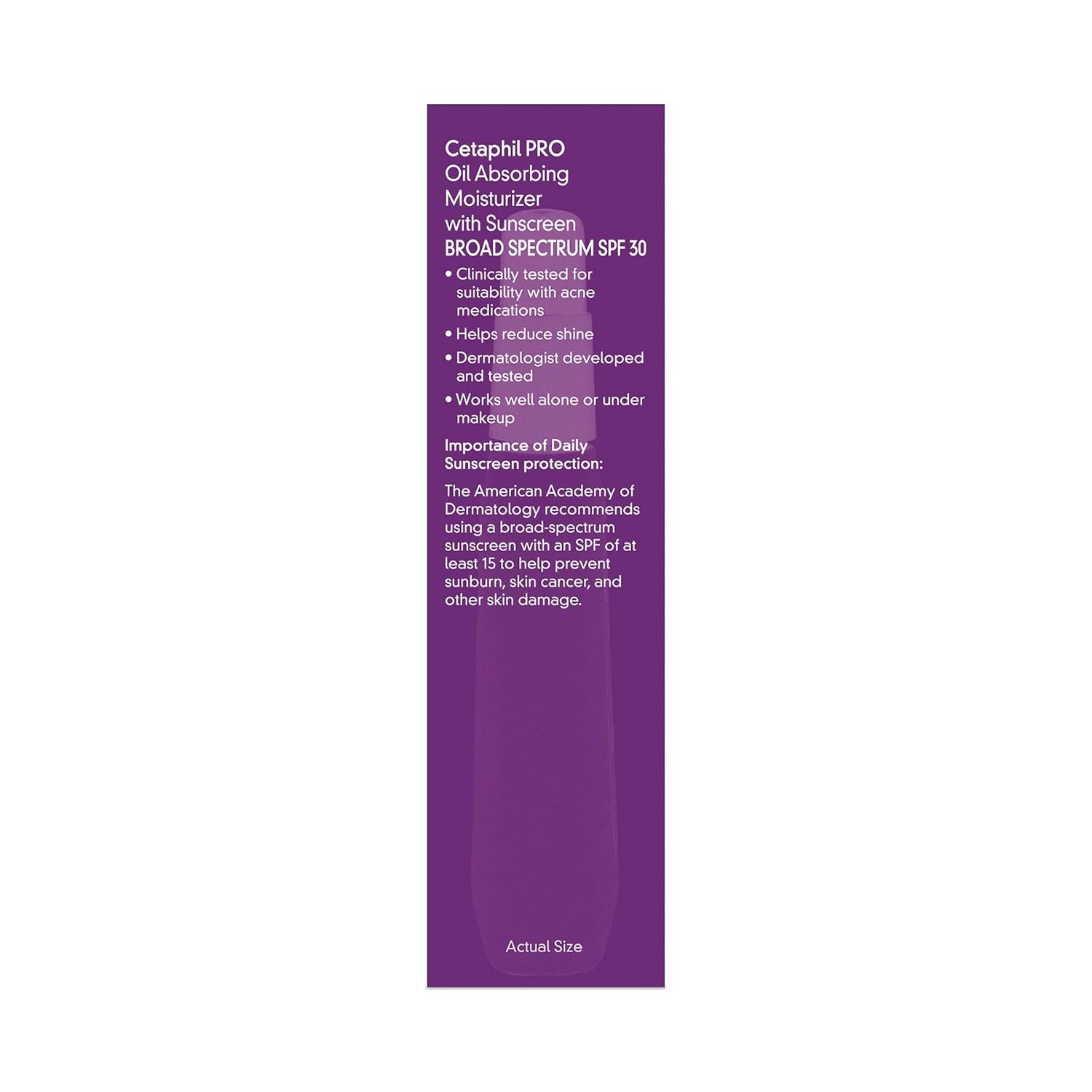 Cetaphil PRO Oil Absorbing Moisturizer With SPF 30 Broad Spectrum Sunscreen, 4 Ounce: Beauty