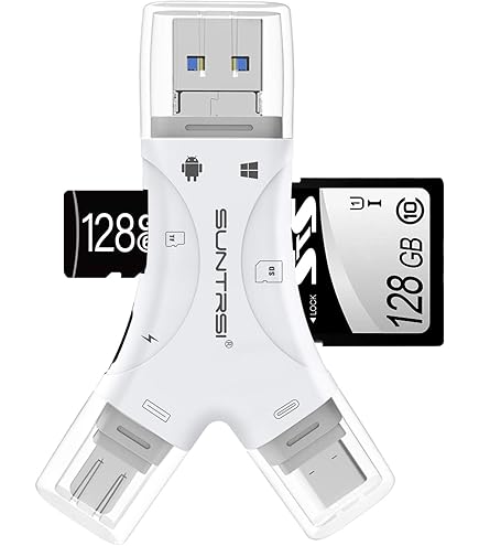 Lettore Di Schede 4 In 1 USB-C E USB 3.0 – Con Schermo, Per SD/TF, IPhone, IPad, Android, Mac