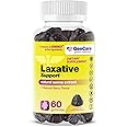 GenCare - Laxative Support Gummies with Natural Senna Extract (60 Gummies) - Gentle Overnight Relief of Occasional Constipation for Adults and Children 6 and Older - Non GMO Vegetable Laxative