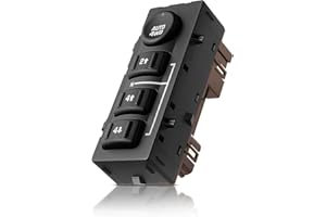 4WD Switch 4x4 Transfer Case Button - Replaces 19259313 15136039, 15164520, 901-072 - Fits Chevy Silverado, Chevrolet Suburba