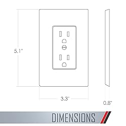 TayMac MW2500W Single-Gang Wallplate Non-Metallic