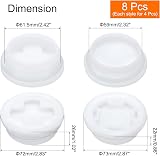 sourcing map 2 Inch Drum Bung Cap with Silicone Seals 8 Pcs Coarse Fine Thread view 2