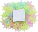 100Pcs Stars Glow in the Dark Wall Stickers 3cm Fluorescent Plastic view 2