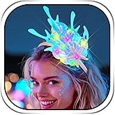 JEWEKY Light Up Starfish Headband Mermaid Costume Hair Accessories for Women