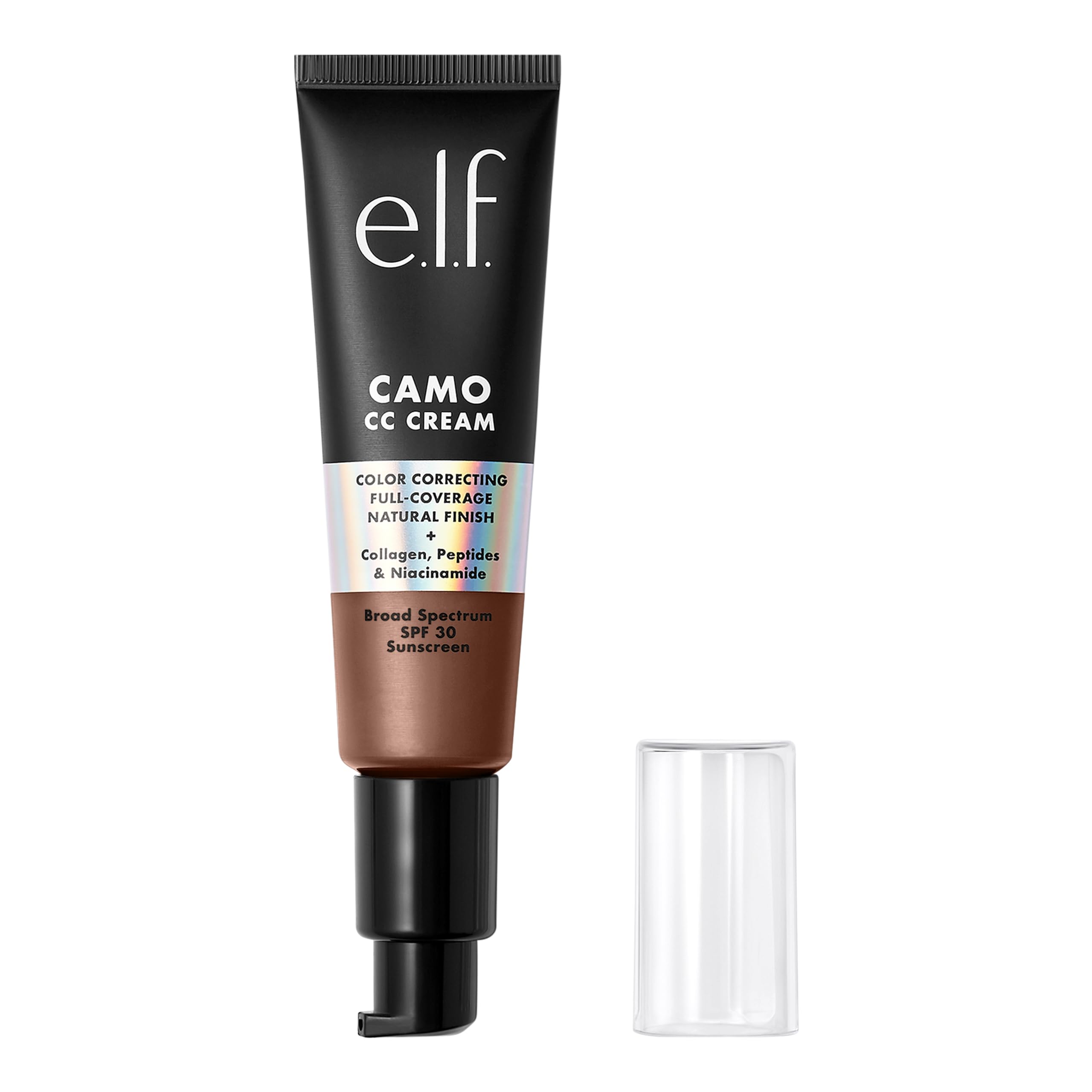 e.l.f. Camo CC Cream, Color Correcting Medium-To-Full Coverage Foundation with SPF 30, Rich 610 N, 1.05 Oz (30g) — image 1