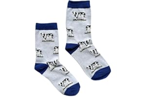 Cows Kids Crew Socks Age 3-6