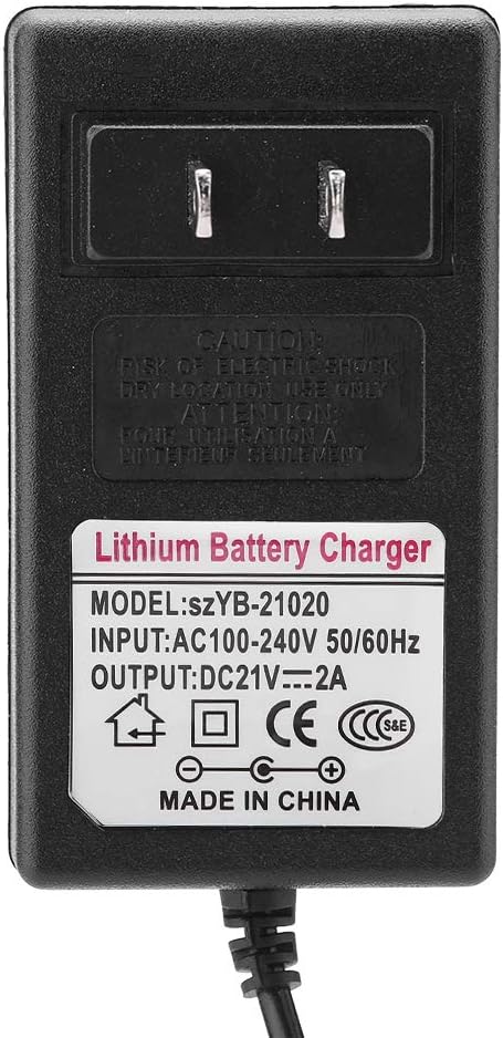 Universal Power Adapter, AC 100-240V DC 21V 2A Safe Charge Replacement Power Supply Adapter Lithium-ion Battery Charger for Household Electronic Devices.(us Plug): Home Audio & Theater
