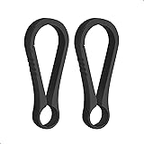 PJYTAC Black Titanium Carabiner Keychain Clip Small