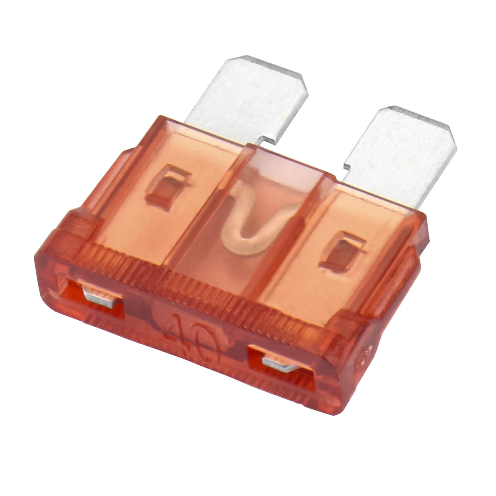 Heschen Standard Blade Fuse ATC-40 Auto Assorted Car Truck 40A Amber Pack of 50