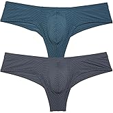 Jaxu Men Ice Silk Brazilian Bikini Underwear Enhance Pouch Mini Boxer Briefs Hight-Cut Underpants Hipster Boylegs