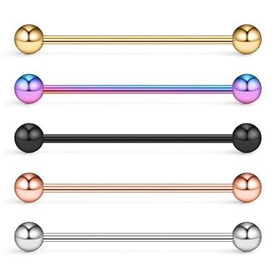 Set of Industrial Barbell Cartilage Earrings 14 Ghana Ubuy