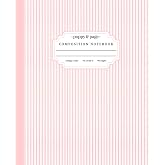 Composition Notebook College Ruled: Light Pink Stripe Journal for Girls Ideal for School or Work