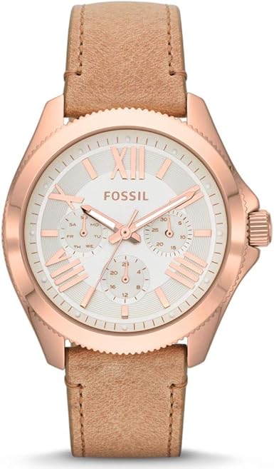 Fossil Spring 2014 Womens 40mm Brown Calfskin Stainless ...