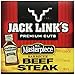 Jack Link’s Premium Cuts Beef Steak, BBQ Recipe, 1 oz., 12 Count – Great Protein Snack with 8g of Protein and 7g of Carbs per Serving, Made with 100% Premium Beef