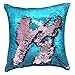 YOUR SMILE Mermaid Magic Reversible Sequins Throw Pillow Case Decorative Changing Cushion Cover Pillowcase for Couch Sofa Bed,16 X 16 Inches,Set of 4