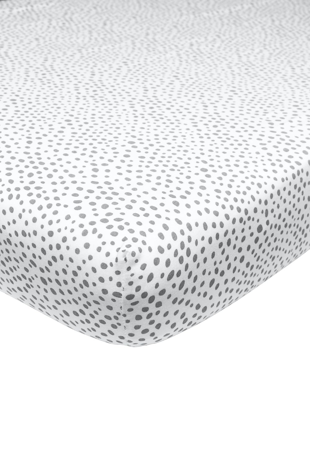 Meyco Home Basic Jersey Cheetah Fitted Sheet for 1 Person (Flat Sheet with Soft Jersey Quality, 100% Cotton, thanks to Elasticated Edging, Dimensions: 90 x 200 cm), Grey