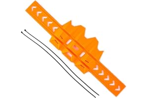 PRO CAKEN Motorcycle Universal Exhaust Heat Shield Cover Muffler Pipe Guard Leg Anti Hot Silencer Guard Anti-scalding Protector Ring For Muffler Tailpipe All Dirt Bike Off Road Motorbike-Orange