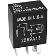 2-Pack 8T2T-14B192-AA Automotive Relay - 12VDC 4-Pin Plug-in, OEM Replacement For Various Vehicles