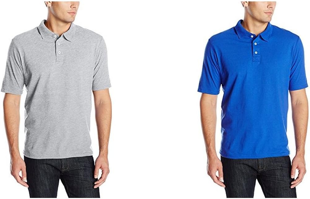 Hanes Men's X-Temp Performance Polo Shirt (1 Pack or 2 Pack) | 