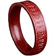 HETICA Feng Shui Cinnabar Ring, Lucky Wealth Buddhis Amulet Band Ring for Men Women, FengShui Lucky Ring Money Amulet Lucky Rings That Bring Good Luck Mother's Day Gifts