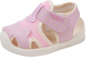 KUNER Baby Summer Sandals Mesh Rubbler Sole Outdoor Athletic Strap Breathable Closed-Toe for Boys Girls