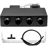 Saihisday A/C Air Conditioning Universal Evaporator Assembly Unit 12V, Under-Dash A/C Heating Cooling Unit with 4 Vents for Car Truck Portable AC for Car