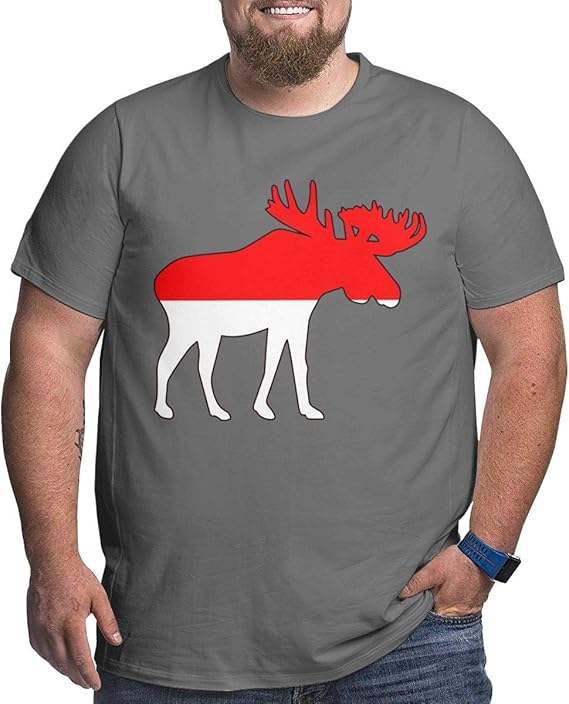 Indonesia Moose Men's Comfortable Graphic ShortSleeved