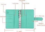HAUTOCO A6 Budget Binder with Zipper Envelopes Mint Green view 4