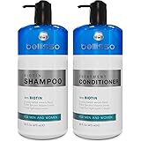 Biotin Shampoo and Conditioner Set for Hair Growth | Thickening Anti Hair Loss Shampoo Treatment | Regrowth Shampoo & Conditi