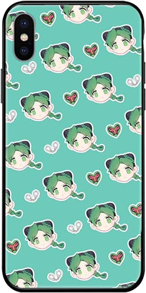SHCASEA Jojo's Bizarre Adventure Case For Iphone,iphone 11 Pro Tempered Glass Hard Shell,anime Black Protective Cover,golden Wind-c Iphone X