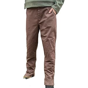 Burgschneider Medieval Pants Kerga 100% Cotton Unisex - Fantasy Trousers for LARP Cosplay & Reenactment
