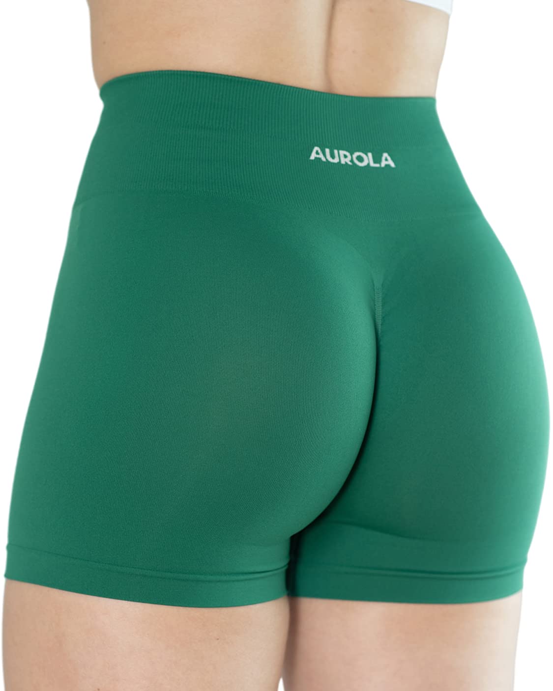 Photo 1 of AUROLA Dream Collection Women Workout Shorts High Waist Gym Shorts, Scrunch Butt Seamless Athletic Shorts,Aventurine,XS