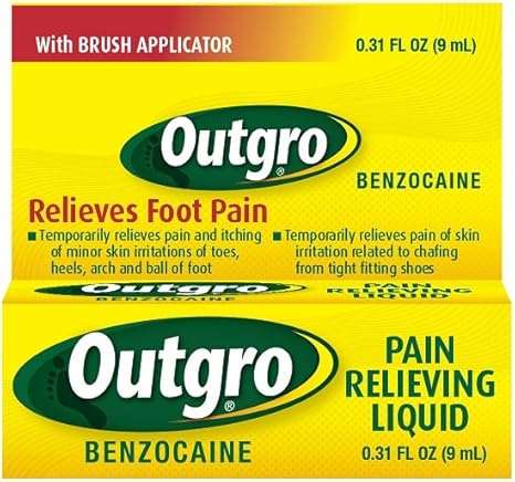 Outgro Pain Relieving Liquid With Brush Applicator 0 31 Oz Amazon Ca Health Personal Care