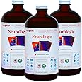 LIQUIDHEALTH Neurologic Focus Supplement - Brain Booster Nootropic Supplement for Cognitive Function, Memory & Focus with Ginkgo Biloba, Choline, L-Theanine & Phosphatidylserine - USA Made (3 Pack)