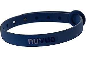 Break Away Collar for Cats - Soft, Thin, and Lightweight Safety Buckle Collar with Name Tag Ring for Outdoor Cats and Sensitive Skin Kittens by Nuvuq (6 ⅞" to 10 ¼", Dark Blue)