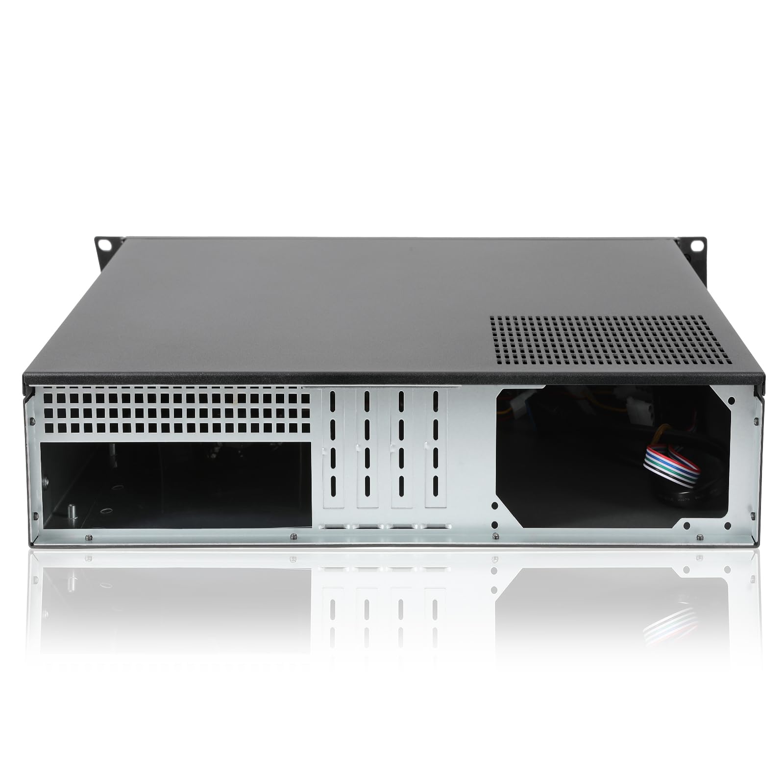 RackChoice MicroATX/Mini-ITX 2U Rackmount Server Chassis max 9x3.5 Bay / USB3.0 with 2.0 Adapter Support ATX PSU Either top or Side Cooling Depth 17.7