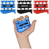 Finger Strengthener - Finger Exerciser for Forearm and Hand Strengthener - Hand Grip Workout Equipment for Musician, Rock Cli