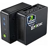 GMKtec M5S Mini PC AMD Ryzen 5400U(Turbo 4.0GHz) 16GB DDR4 256GB SSD | Desktop Computer for Office Work Dual 2.5G LAN WiFi 6E BT5.2, USB3.2 PD1.4 Triple 8K Display AMD Radeon Graphics