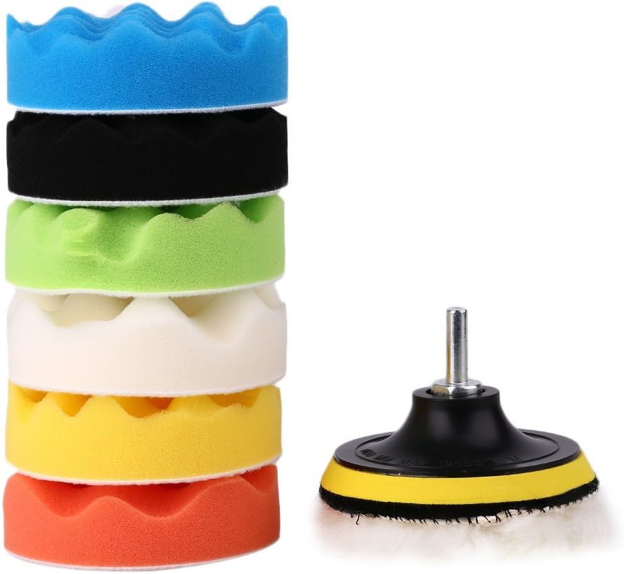 Goodjobb 4'' Car Polishers And Buffers Car Care Kit Polished Set Set 9 Pcs/Set