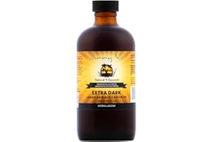 Sunny Isle Extra Dark Jamaican Black Castor Oil, 8 fl. oz. | 100% Natural High Potency Treatment for Hair, Scalp