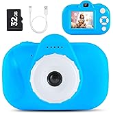Toddler Camera Kids Camera Christmas Birthday Toy Gifts for Kids Age 3 4 5 6 7 8, Blue