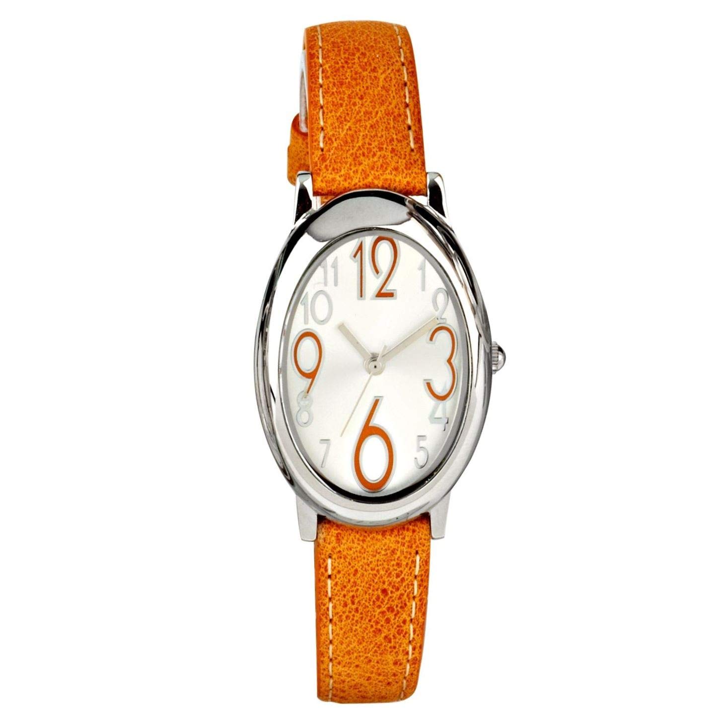 Eton Womens Analogue Classic Quartz Watch with Leather Strap 3198L-OR
