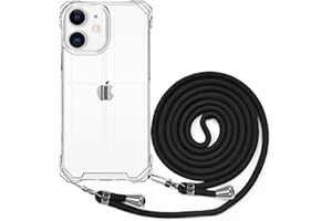 BEIMEITU Strap Crossbody Case for iPhone 11, Crossbody Back Cover with Neck Cord Strap, Clear PC Lanyard Phone Case for iPhon